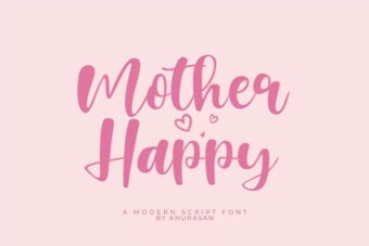 Mother Happy font